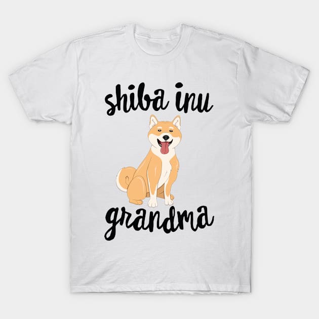 Shiba Inu Grandma Pawma Dog Grandparents Grand Maw T-Shirt by 14thFloorApparel